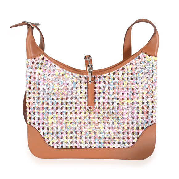 Hermès Multicolor Rose Sakura Gold Swift Faubourg Rainbow Silky Trim 31 PHW - Picture 1 of 5